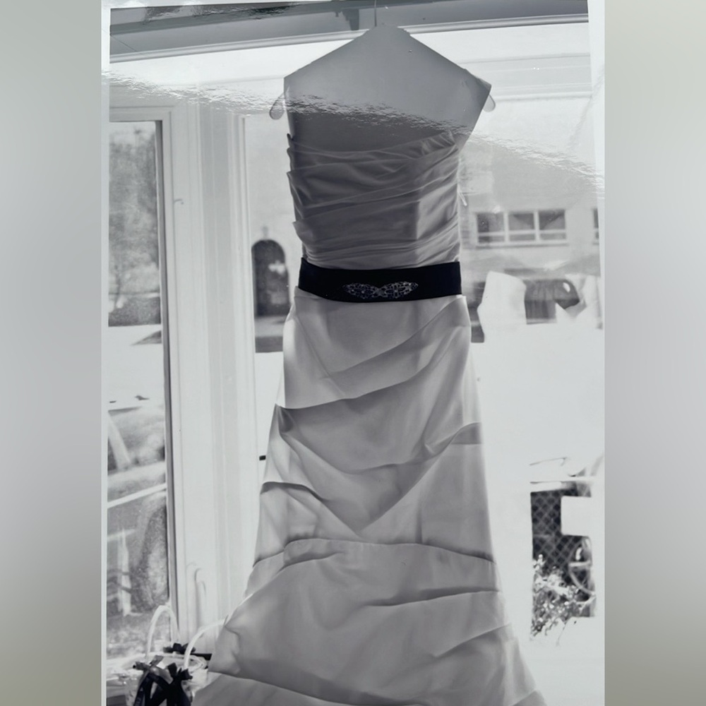 White wedding gown